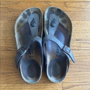 Birkenstock Brown Gizeh Sandals